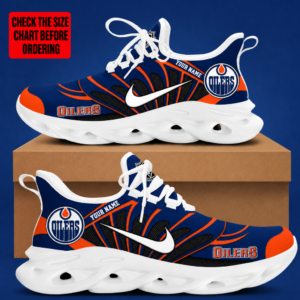 Limited Edition – Customized NHL Edmonton Oilers Max Soul Sneakers