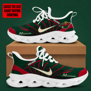 Limited Edition – Customized NHL Minnesota Wild Max Soul Sneakers