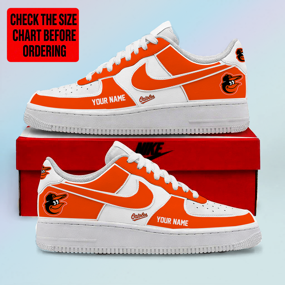 Limited Edition – Customized MLB Baltimore Orioles Af1 Shoes