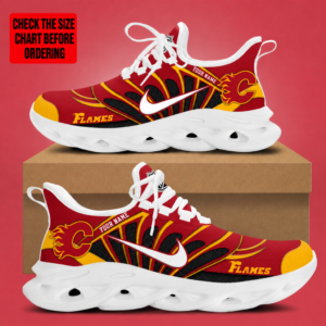 Limited Edition – Customized NHL Calgary Flames Max Soul Sneakers