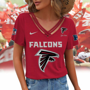 Limited Edition – Customized NFL Atlanta Falcons V-Neck Shirt