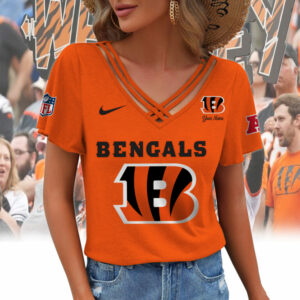 Limited Edition – Customized NFL Cincinnati Bengals V-Neck Shirt