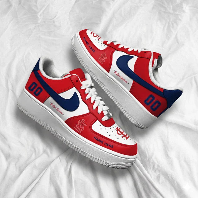 Limited Edition – Customized MLB St. Louis Cardinals Af1 Shoes - Image 4
