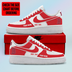 Limited Edition – Customized MLB Boston Red Sox Af1 Shoes