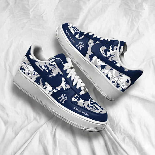 Limited Edition – Customized MLB New York Yankees Af1 Shoes - Image 3