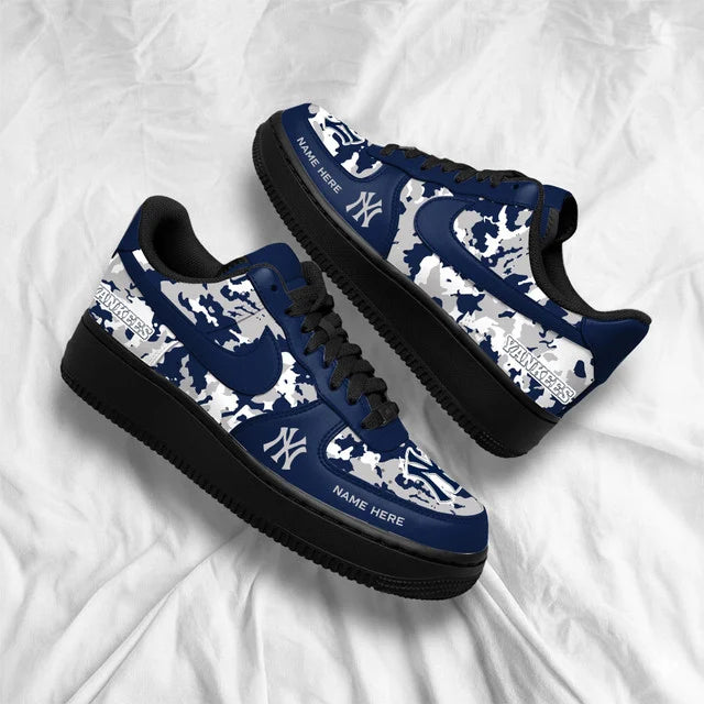 Limited Edition – Customized MLB New York Yankees Af1 Shoes - Image 4