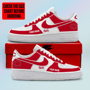 Limited Edition – Customized MLB Cincinnati Reds Af1 Shoes