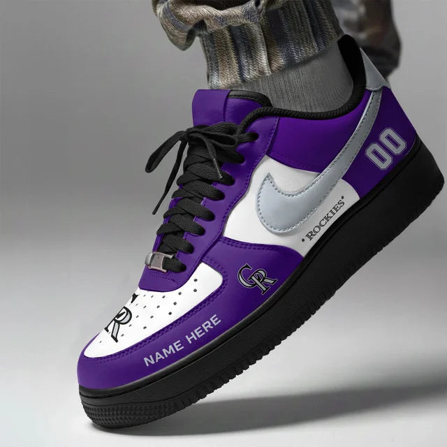 Limited Edition – Customized MLB Colorado Rockies Af1 Shoes