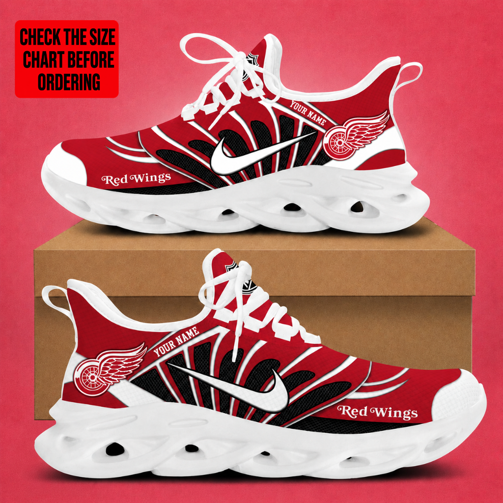 Limited Edition – Customized NHL Detroit Red Wings Max Soul Sneakers