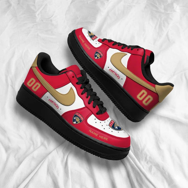Limited Edition – Customized NHL Florida Panthers Af1 Shoes - Image 3
