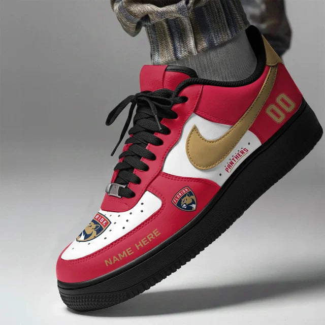 Limited Edition – Customized NHL Florida Panthers Af1 Shoes
