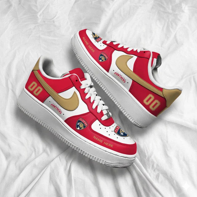 Limited Edition – Customized NHL Florida Panthers Af1 Shoes - Image 4