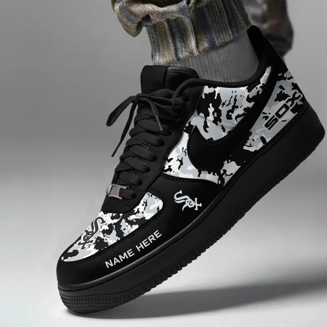 Limited Edition – Customized MLB Chicago White Sox Af1 Shoes - Image 2