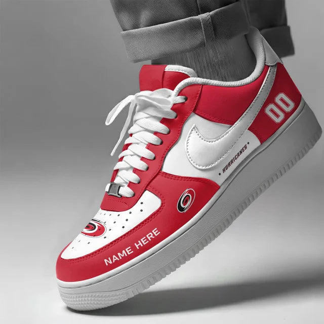 Limited Edition – Customized NHL Carolina Hurricanes Af1 Shoes - Image 2