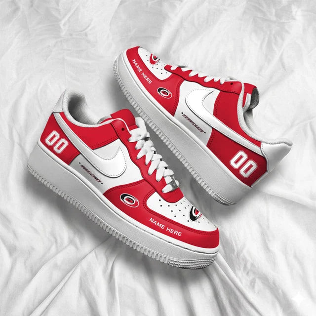 Limited Edition – Customized NHL Carolina Hurricanes Af1 Shoes - Image 4