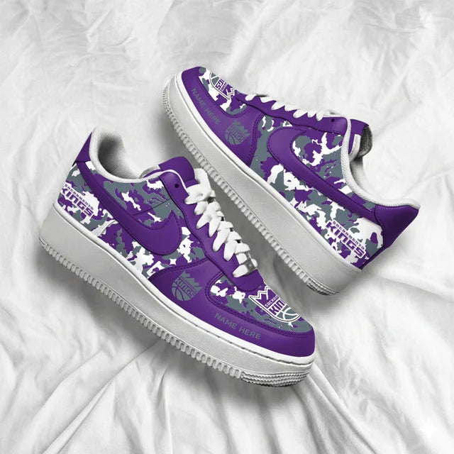 Limited Edition – Customized NBA Sacramento Kings Af1 Shoes - Image 3