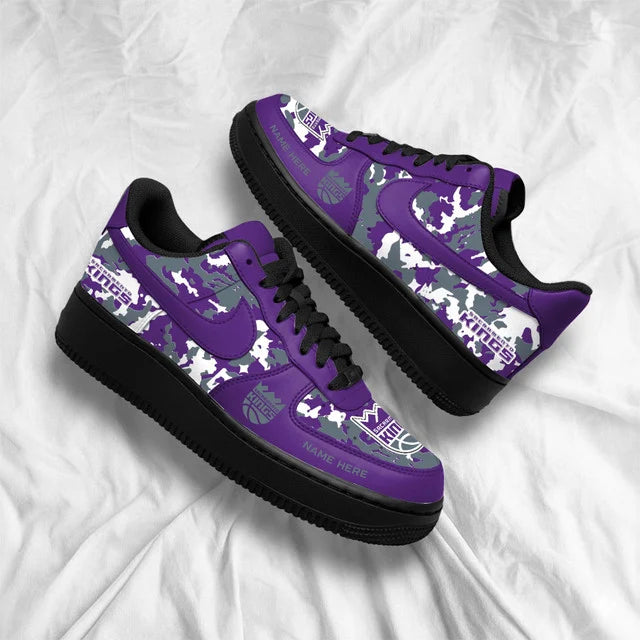 Limited Edition – Customized NBA Sacramento Kings Af1 Shoes - Image 4