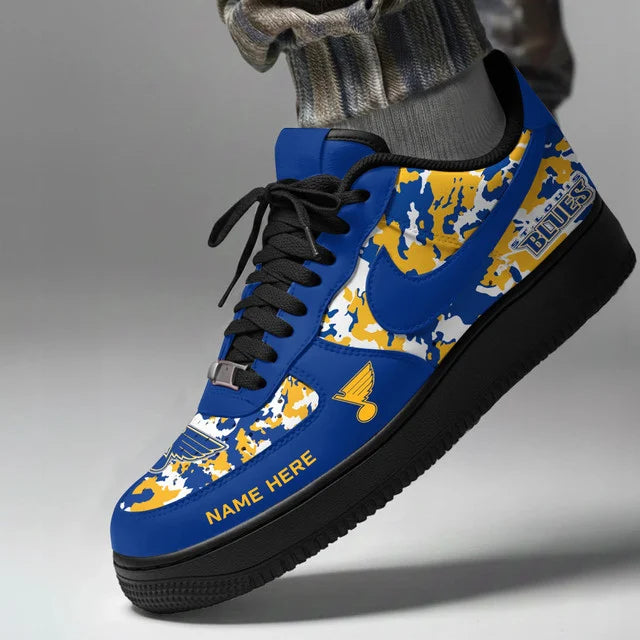 Limited Edition – Customized NHL St. Louis Blues Af1 Shoes - Image 2