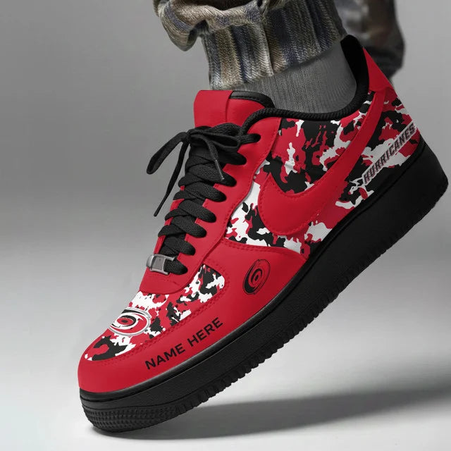 Limited Edition – Customized NHL Carolina Hurricanes Af1 Shoes - Image 2