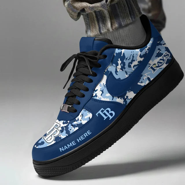 Limited Edition – Customized MLB Tampa Bay Rays Af1 Shoes - Image 2