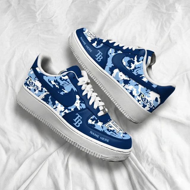 Limited Edition – Customized MLB Tampa Bay Rays Af1 Shoes - Image 3