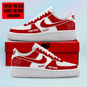 Limited Edition – Customized MLB Washington Nationals Af1 Shoes