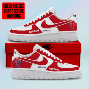 Limited Edition – Customized MLB Texas Rangers Af1 Shoes