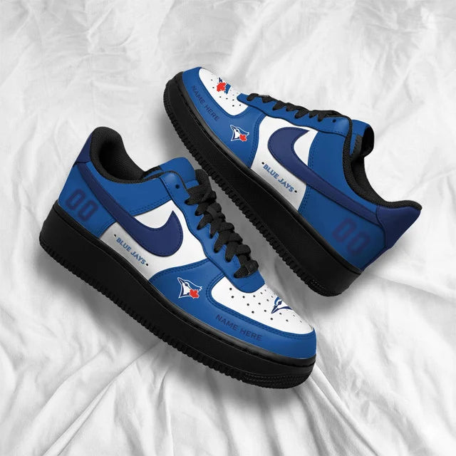 Limited Edition – Customized MLB Toronto Blue Jays Af1 Shoes - Image 3
