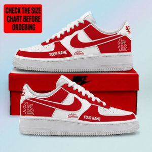 Limited Edition – Customized MLB St. Louis Cardinals Af1 Shoes