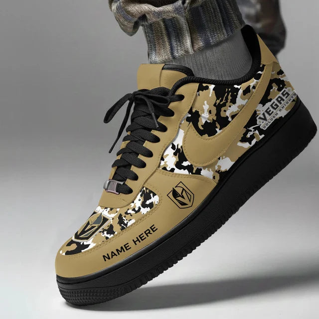 Limited Edition – Customized NHL Vegas Golden Knights Af1 Shoes - Image 2