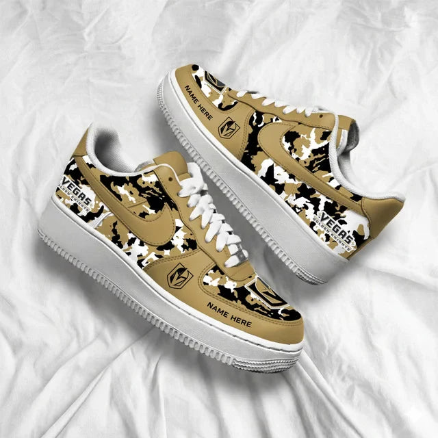 Limited Edition – Customized NHL Vegas Golden Knights Af1 Shoes - Image 3