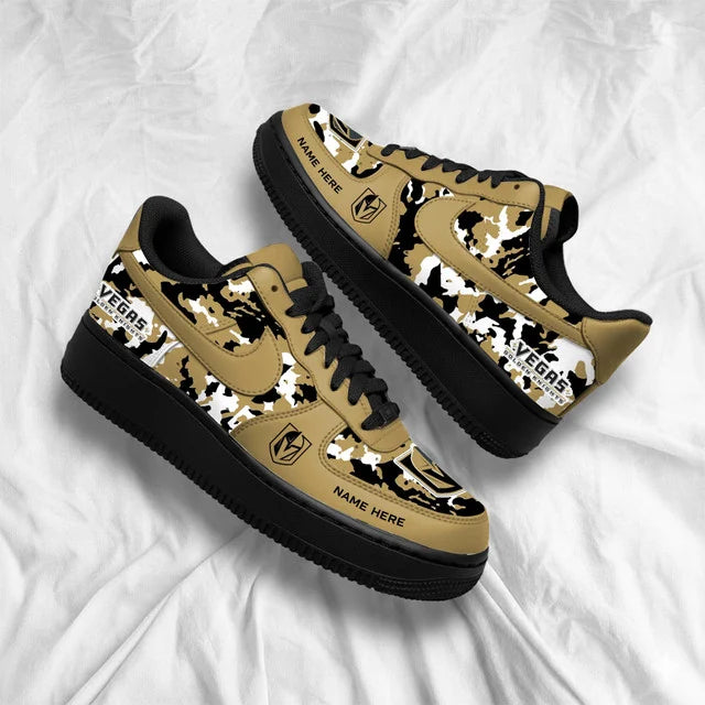 Limited Edition – Customized NHL Vegas Golden Knights Af1 Shoes - Image 4