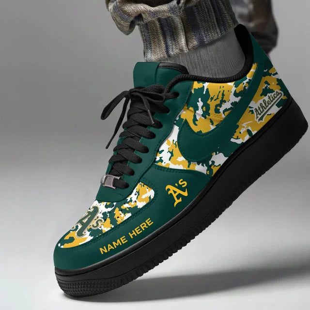 Limited Edition – Customized MLB Oakland Athletics Af1 Shoes - Image 2