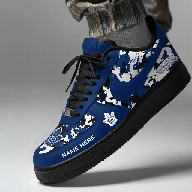 Limited Edition – Customized NHL Toronto Maple Leafs Af1 Shoes - Image 2