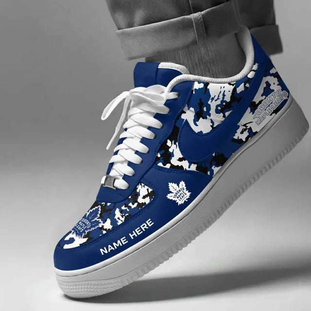 Limited Edition – Customized NHL Toronto Maple Leafs Af1 Shoes