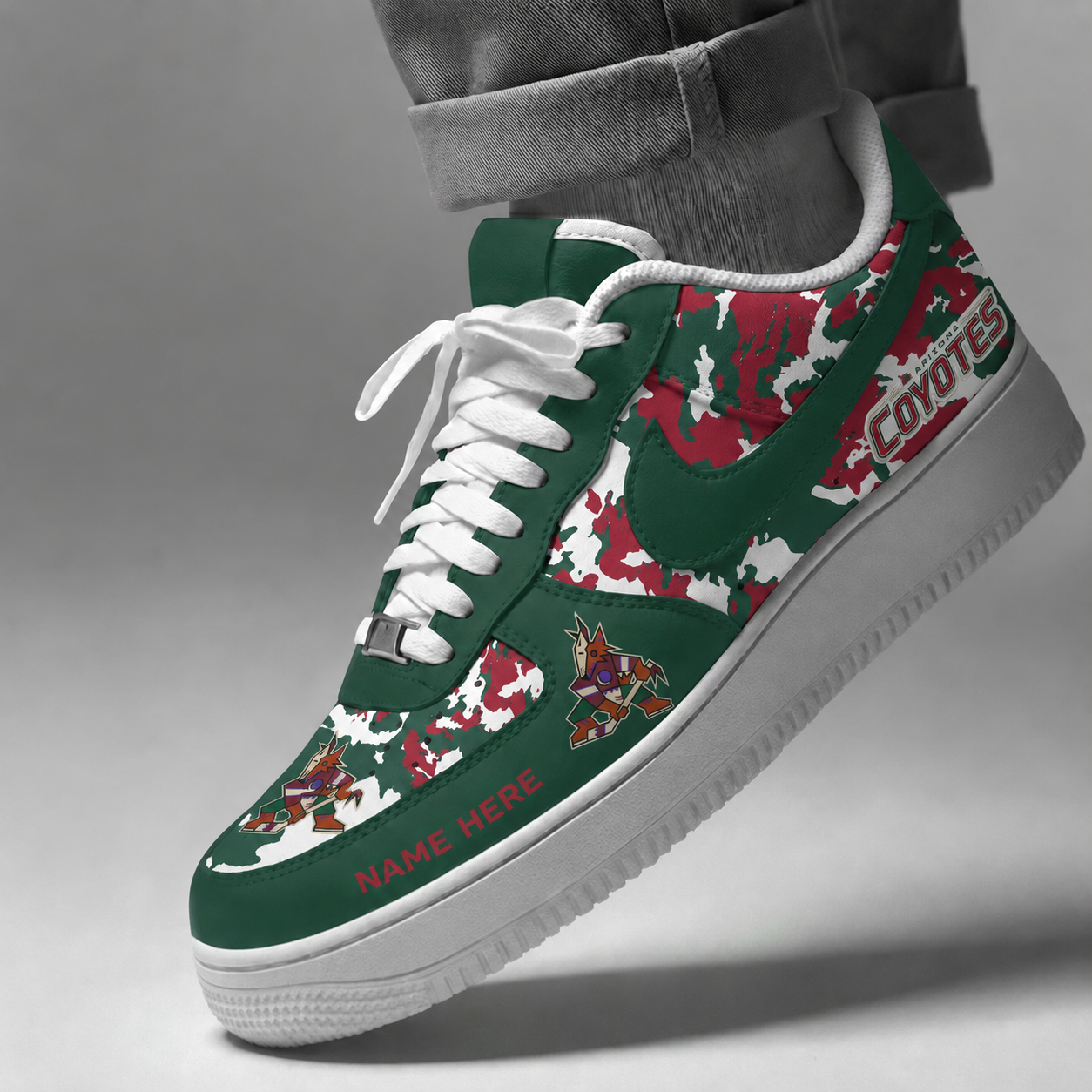 Limited Edition – Customized NHL Arizona Coyotes Af1 Shoes