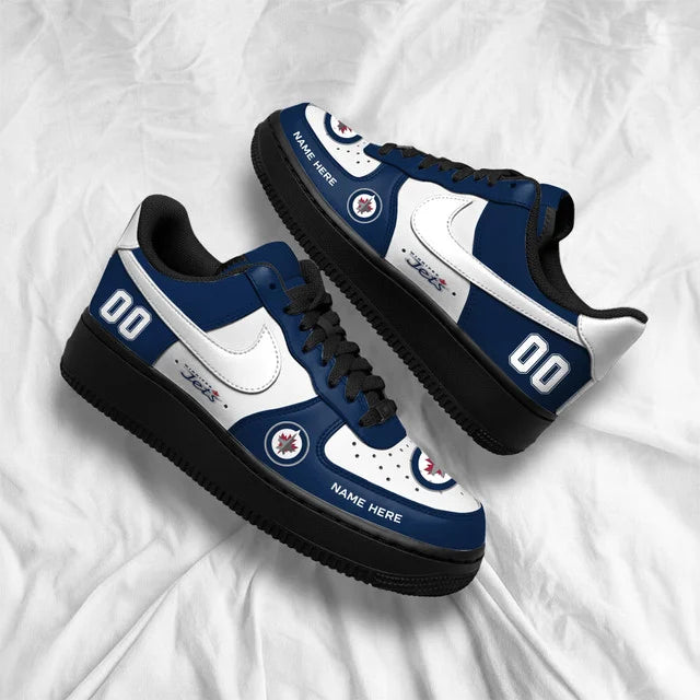 Limited Edition – Customized NHL Winnipeg Jets Af1 Shoes - Image 3