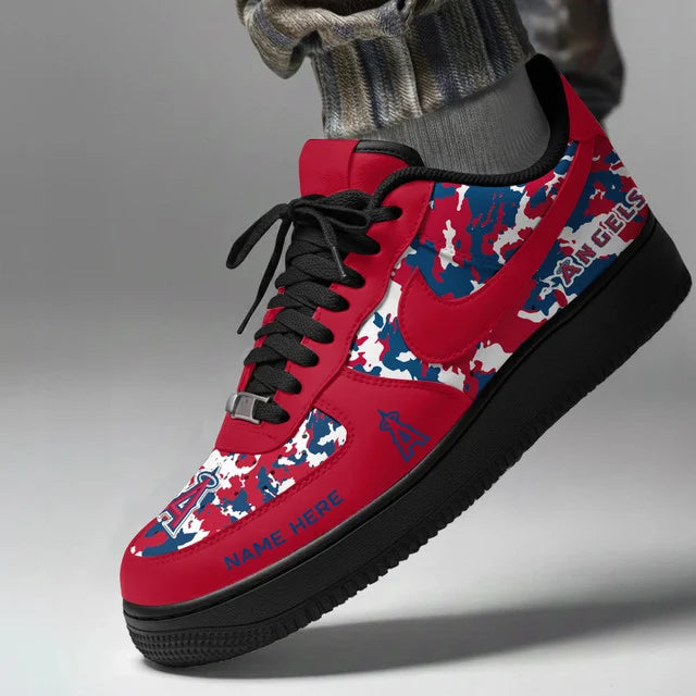 Limited Edition – Customized MLB Los Angeles Angels Af1 Shoes - Image 2