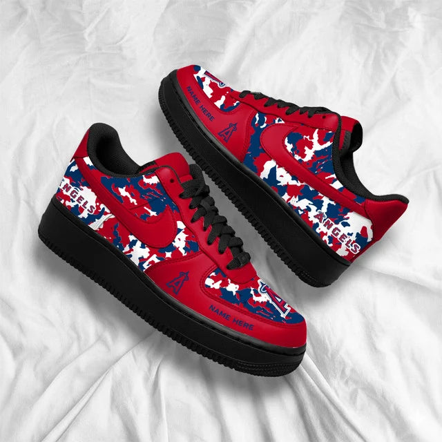 Limited Edition – Customized MLB Los Angeles Angels Af1 Shoes - Image 4