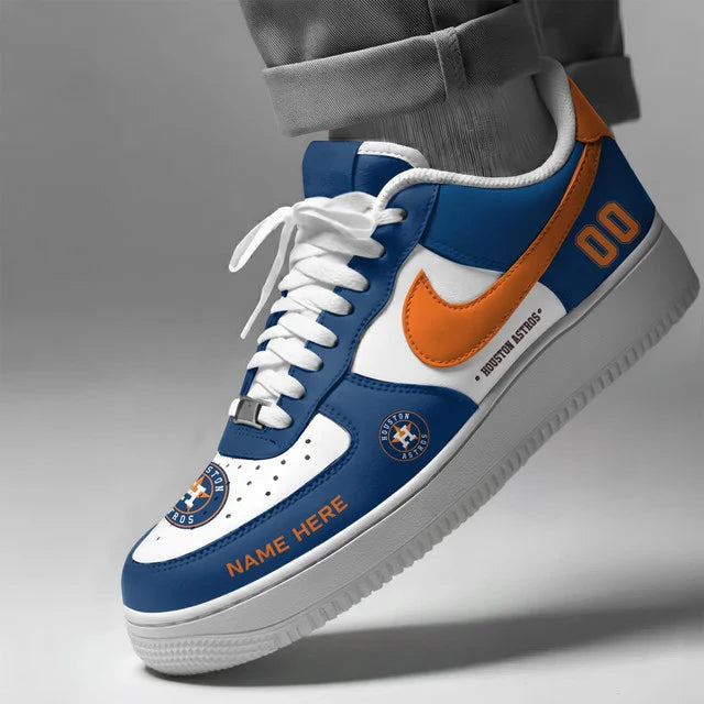 Limited Edition – Customized MLB Houston Astros Af1 Shoes - Image 2