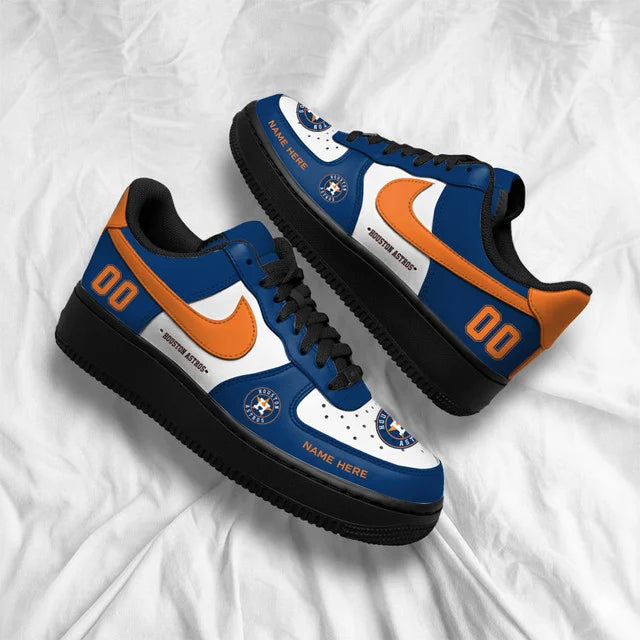 Limited Edition – Customized MLB Houston Astros Af1 Shoes - Image 3