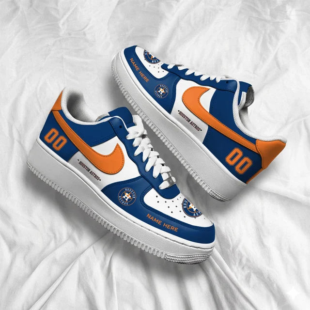 Limited Edition – Customized MLB Houston Astros Af1 Shoes - Image 4
