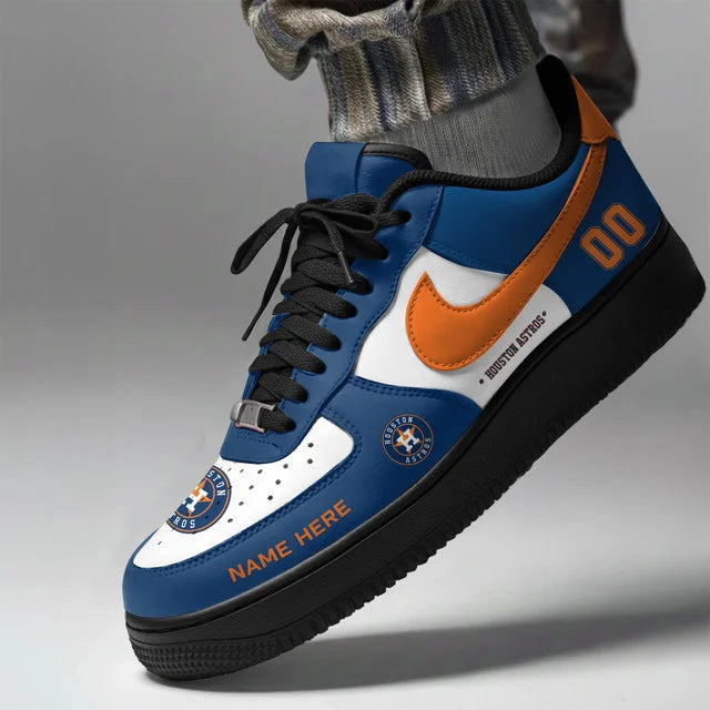 Limited Edition – Customized MLB Houston Astros Af1 Shoes