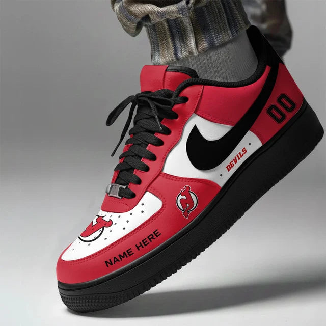 Limited Edition – Customized NHL New Jersey Devils Af1 Shoes