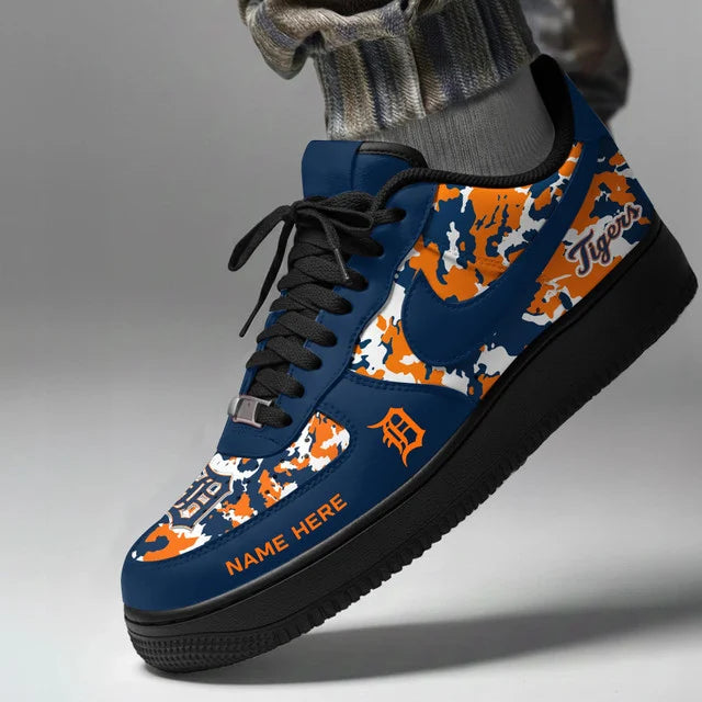 Limited Edition – Customized MLB Detroit Tigers Af1 Shoes - Image 2