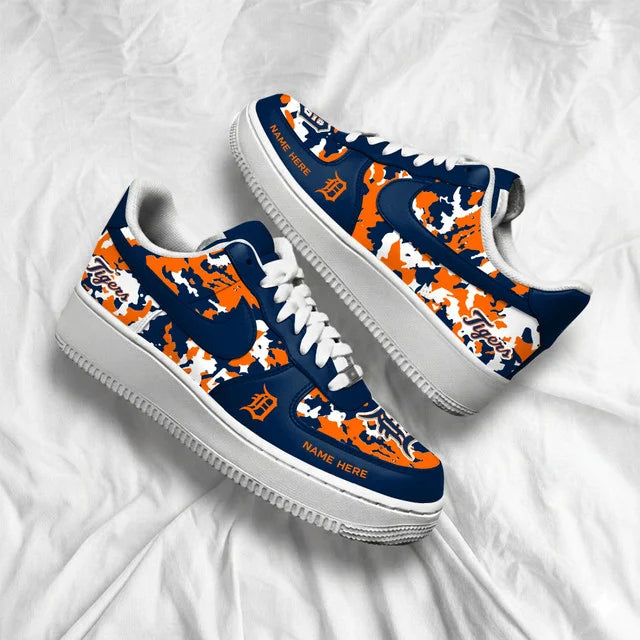 Limited Edition – Customized MLB Detroit Tigers Af1 Shoes - Image 3