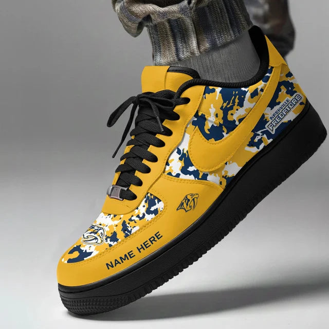 Limited Edition – Customized NHL Nashville Predators Af1 Shoes - Image 2
