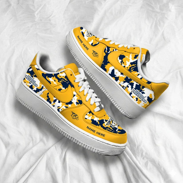 Limited Edition – Customized NHL Nashville Predators Af1 Shoes - Image 3