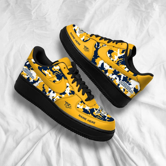 Limited Edition – Customized NHL Nashville Predators Af1 Shoes - Image 4