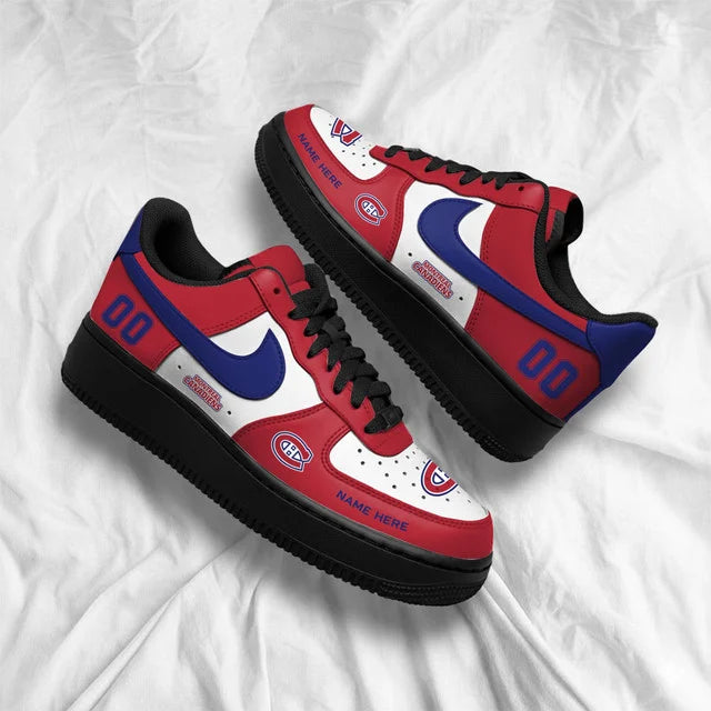Limited Edition – Customized NHL Montreal Canadiens Af1 Shoes - Image 3